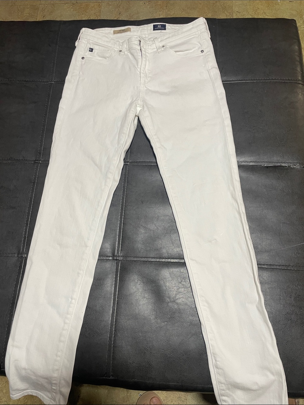 Ag Adriano Goldschmied Slim Straight White Men’s Jeans